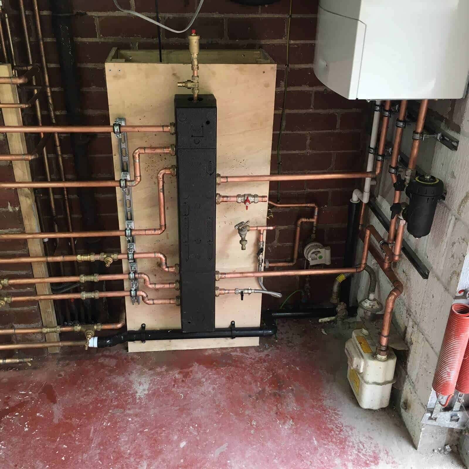 Bespoke pipework for heating updgrade
