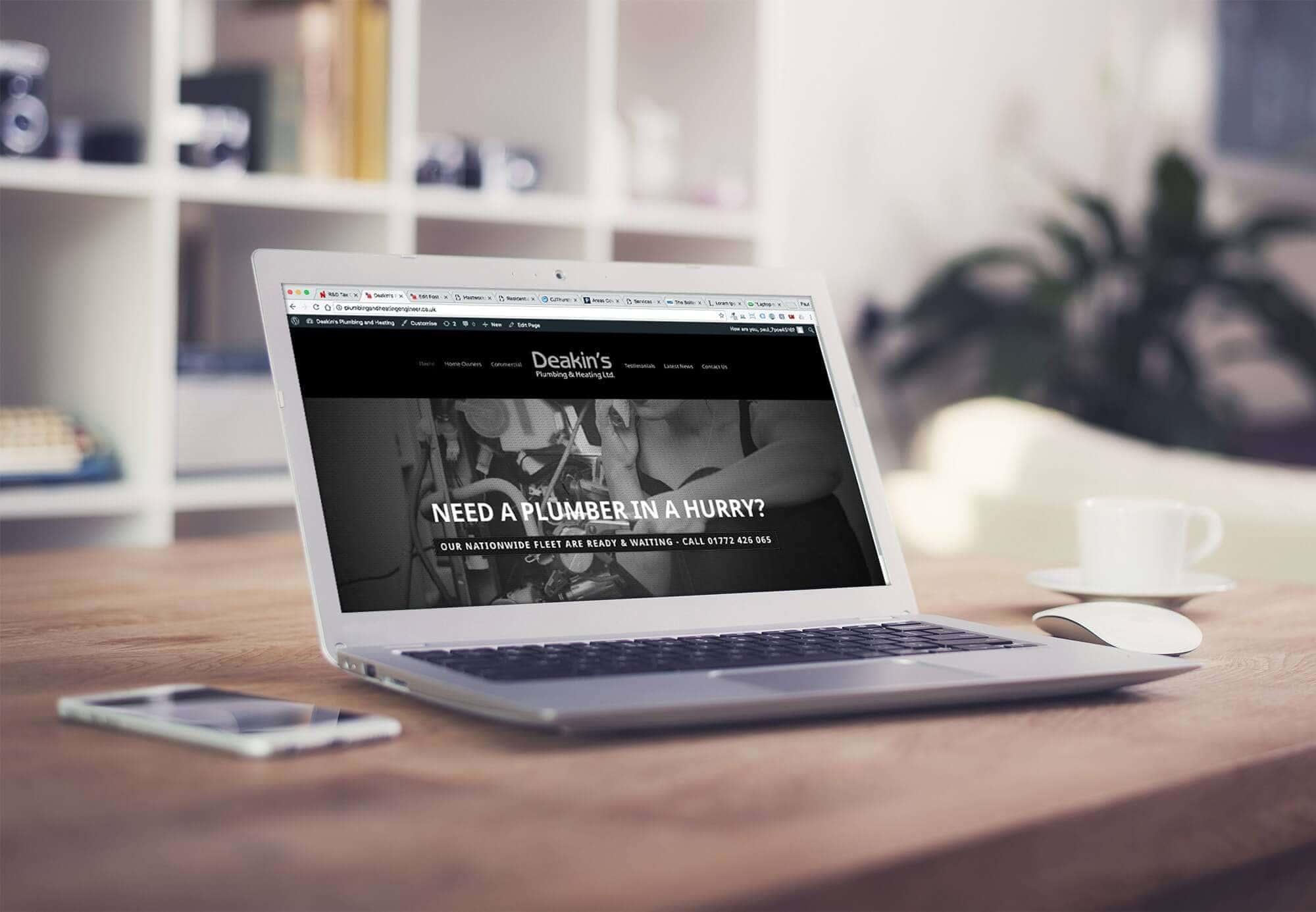 deakins laptop site mockup