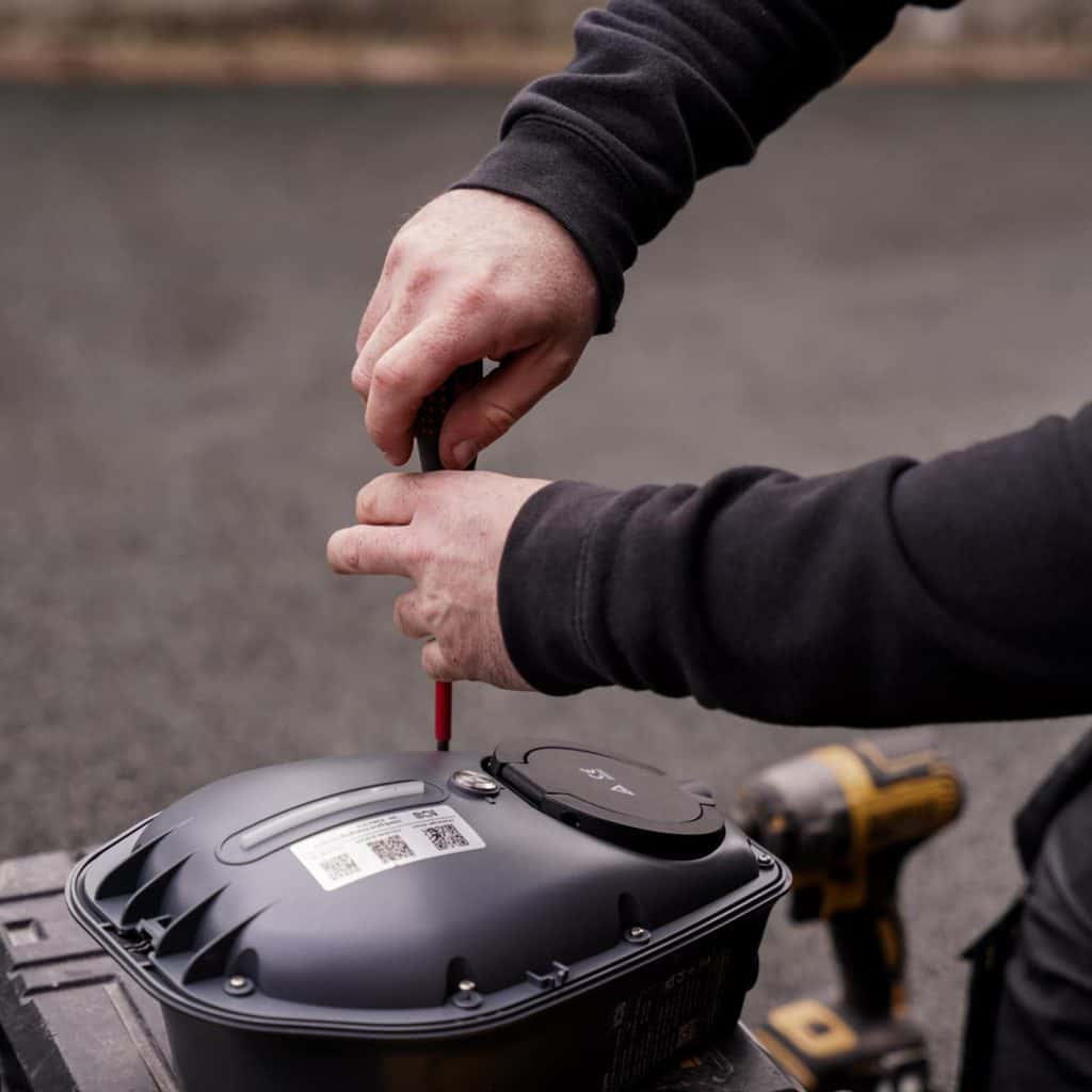 Deakins-Electrician-installing-a-EV-Charging-Point