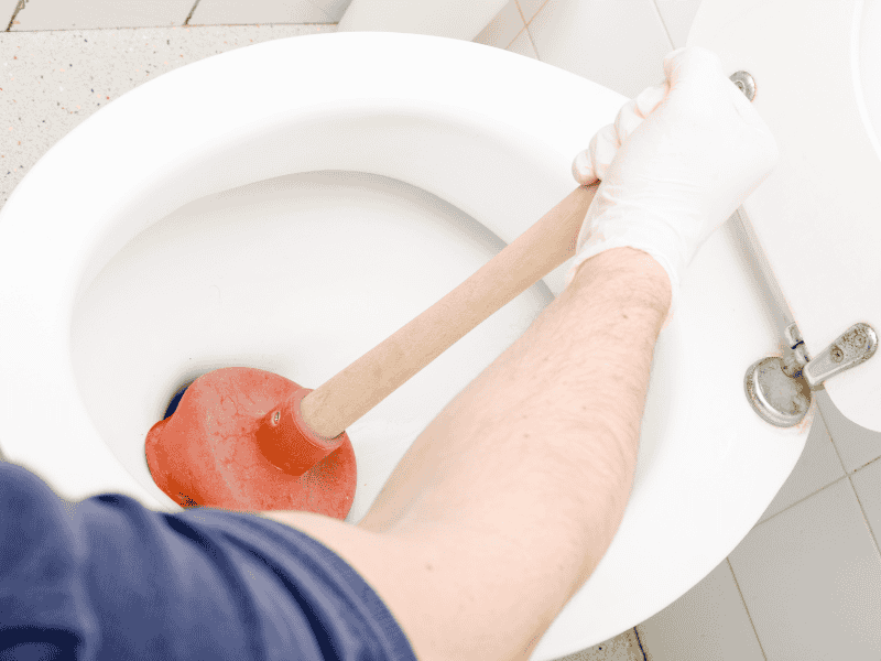 How to Unblock a Toilet Without a Plunger