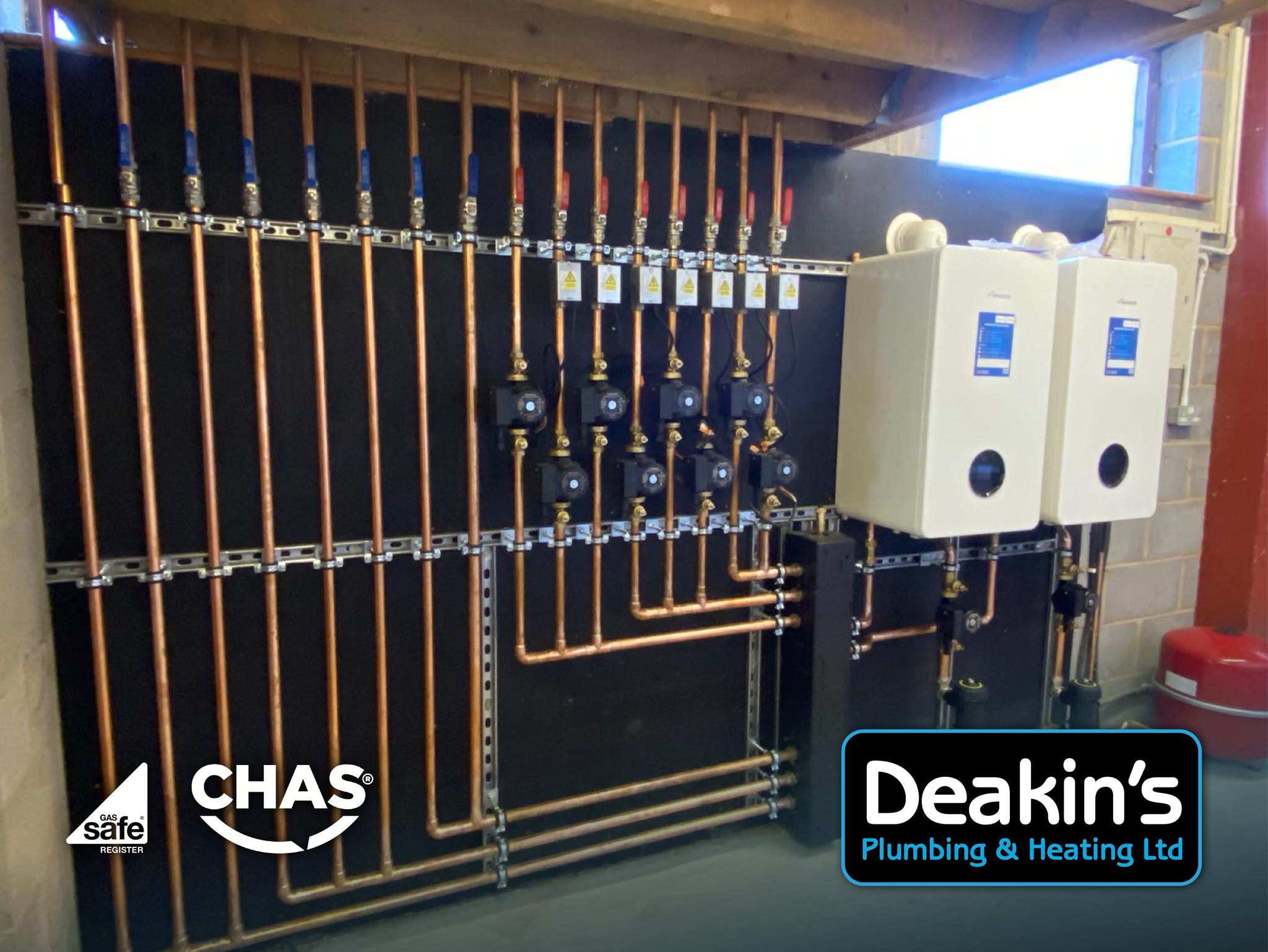 Dual Worcester Bosch boiler installation by Deakin's