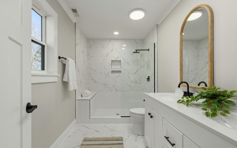 New bathroom installation