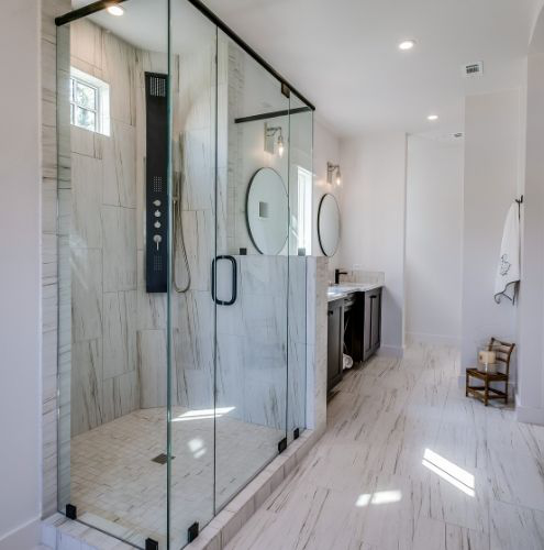 walk-in shower